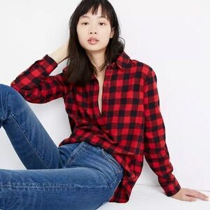 Christmas outfit, Madewell Flannel Popover Shirt in Buffalo …‎